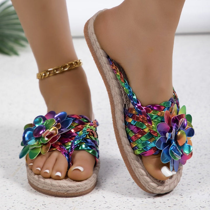 Sadie - Lebhafte Blüten Sandalen