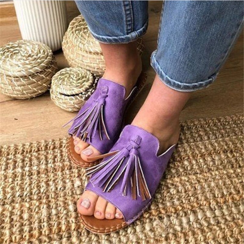 Zamara - Boho Quasten Sandalen
