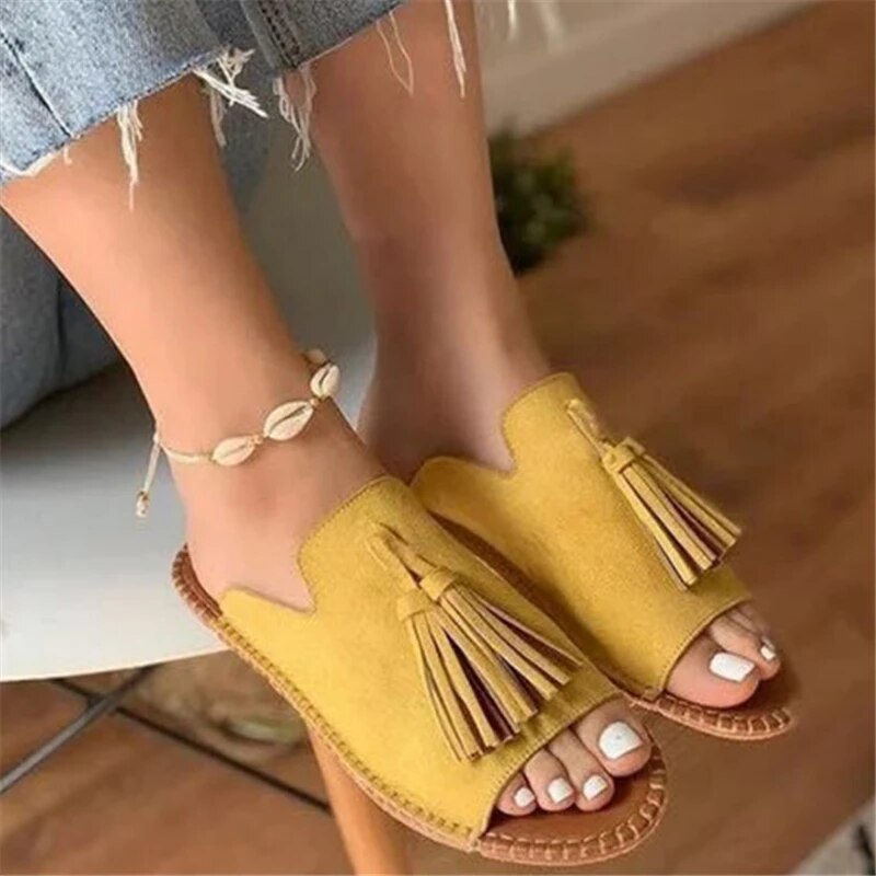 Zamara - Boho Quasten Sandalen