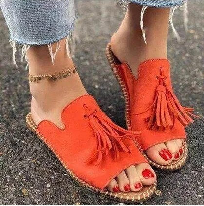 Zamara - Boho Quasten Sandalen