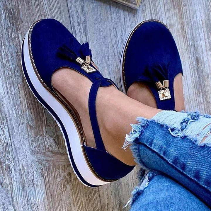Vella - Quasten Plattform Ballerinas
