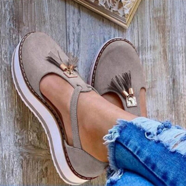 Vella - Quasten Plattform Ballerinas