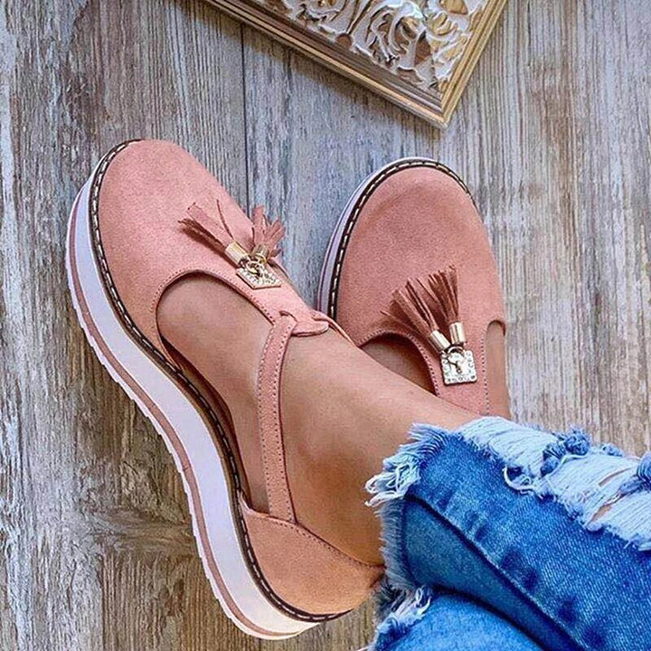 Vella - Quasten Plattform Ballerinas