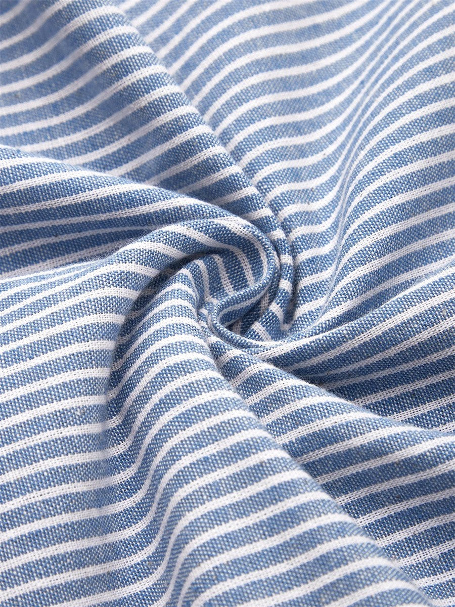 Wanda™ Gestreiftes Midi-Kleid