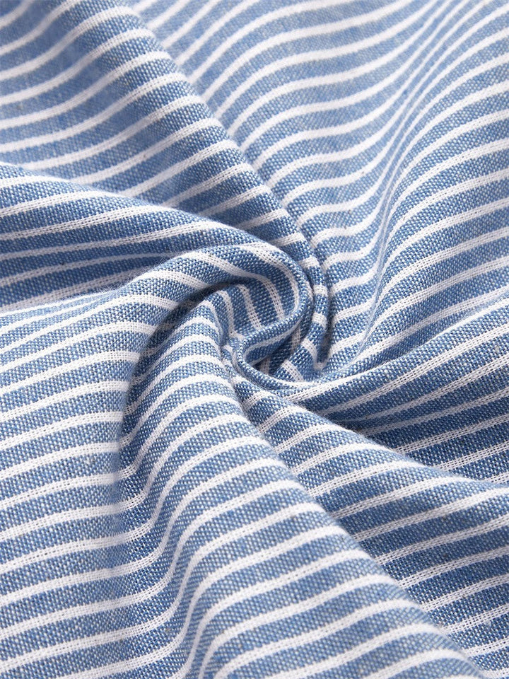 Wanda™ Gestreiftes Midi-Kleid