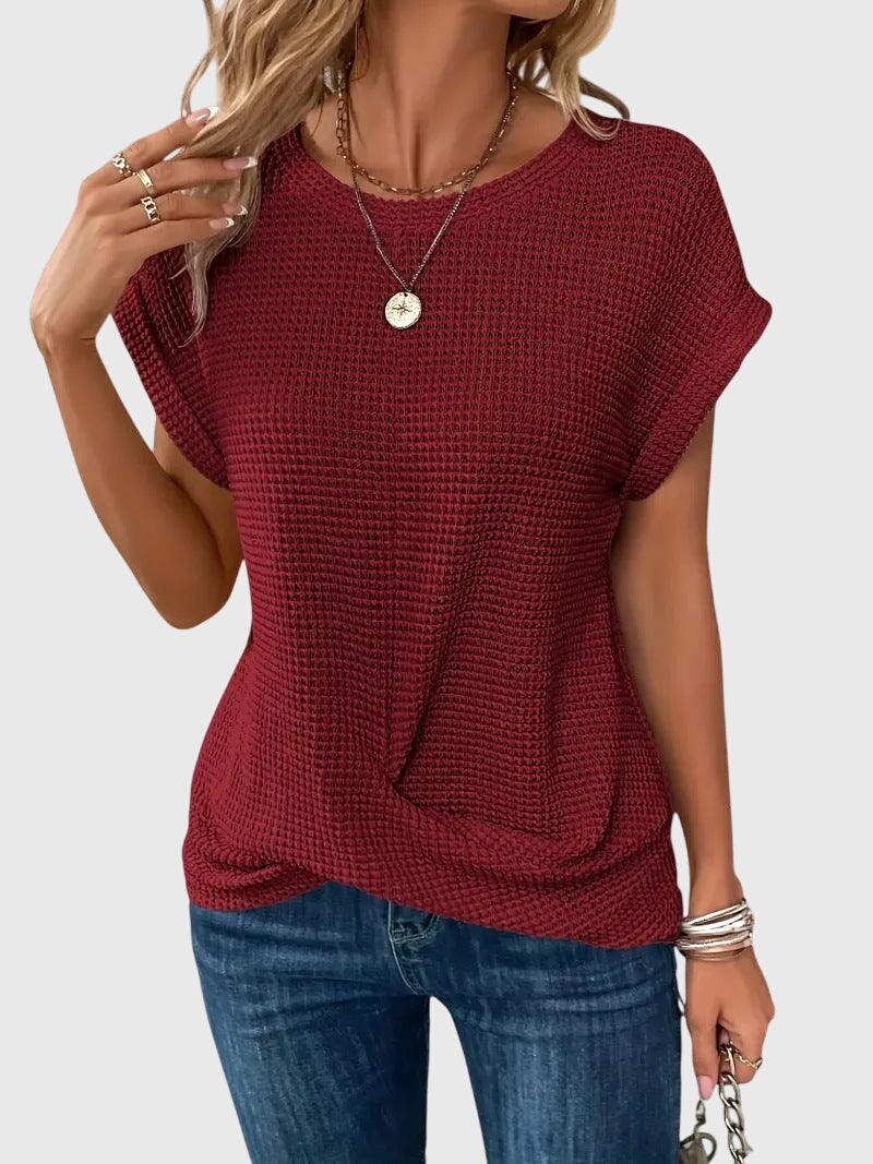 Isa™ | Elegante Bluse mit Rundhalsausschnitt