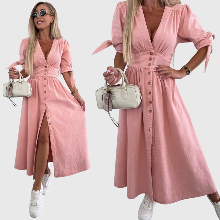 Sophia™ | Elegantes Denim-Kleid