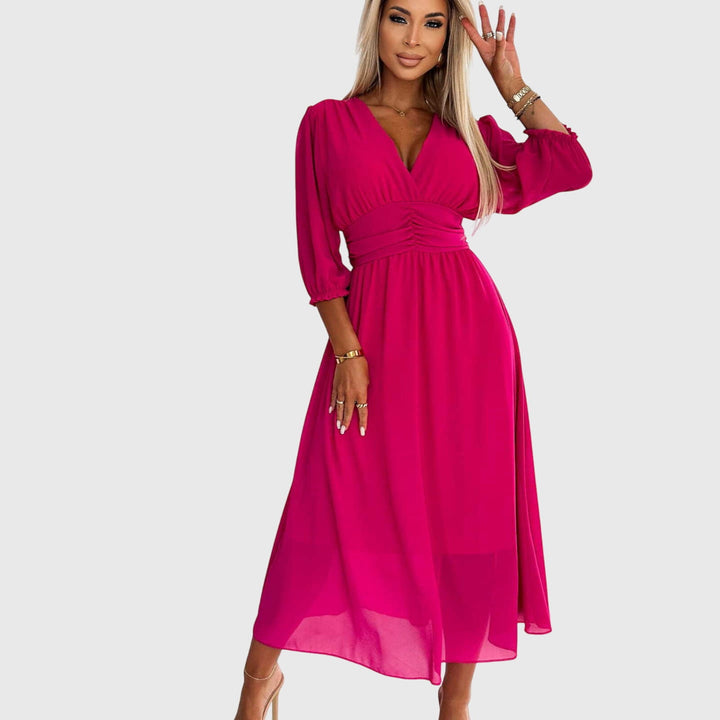 Chloe™ | Leichtes Seidiges Chiffonkleid