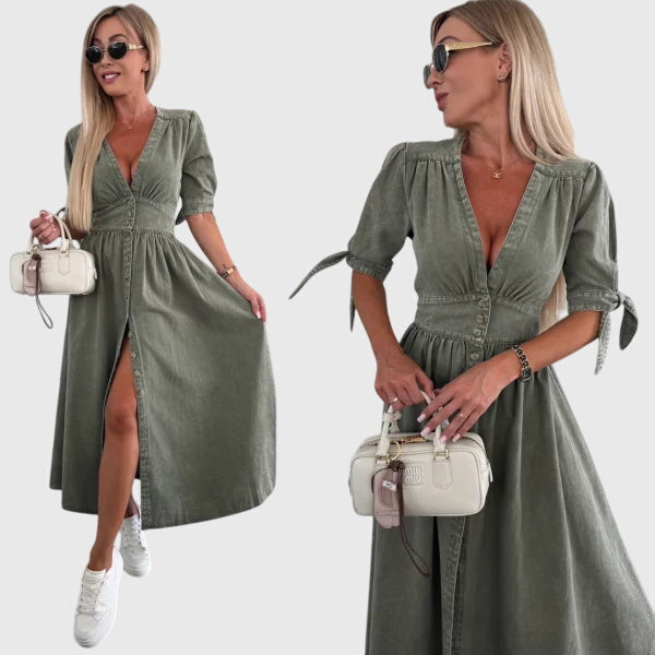 Sophia™ | Elegantes Denim-Kleid