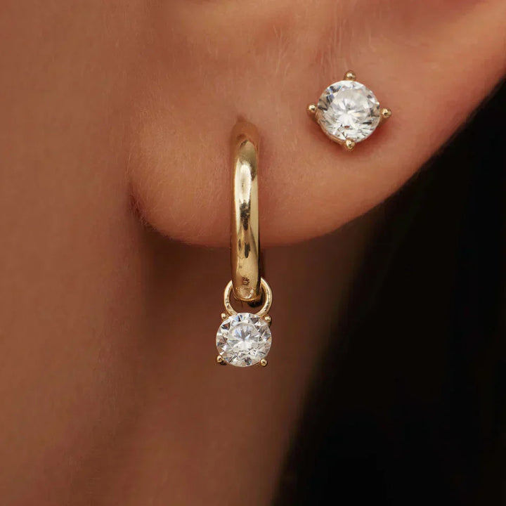 Amarissea | Mondstrahlstein Creolen 14k Gold