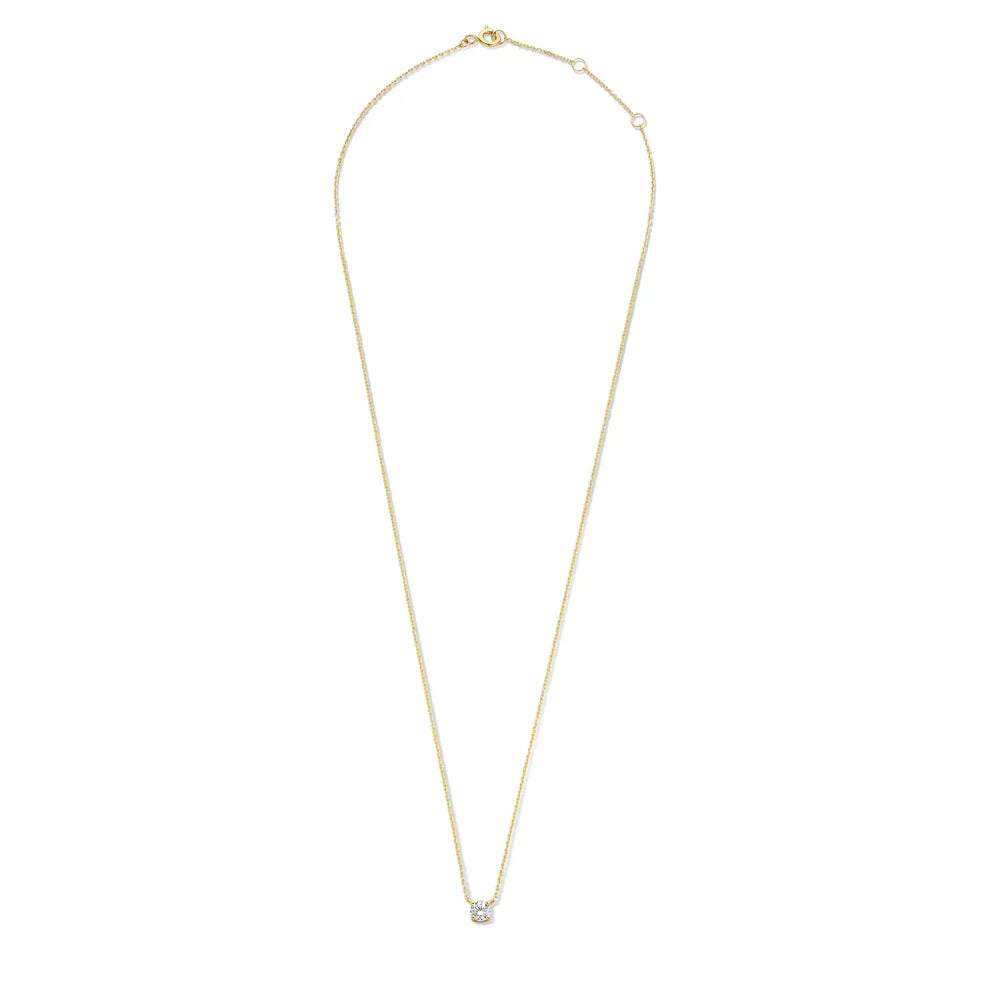 Ysavienna | Moissanit Stein Halskette 14k Gold
