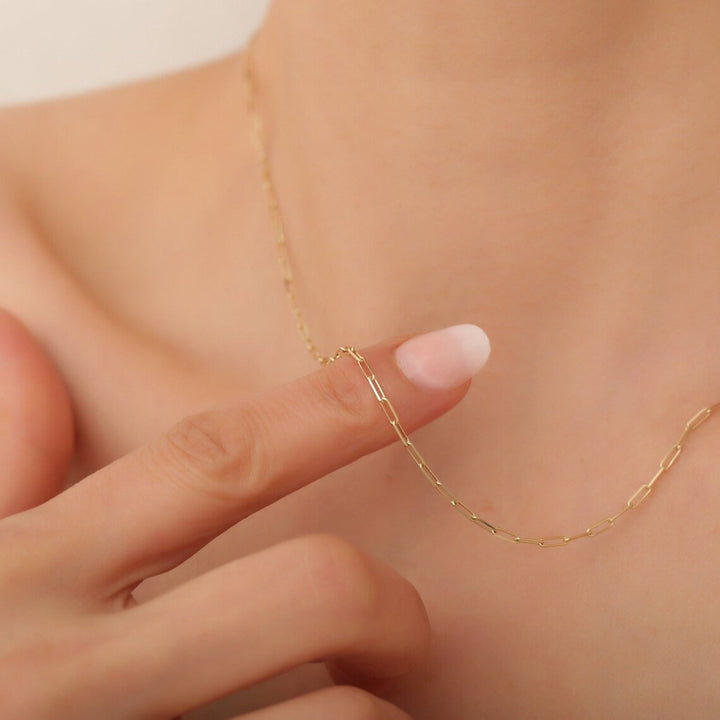 Tiaralynn | Kleine Papier Halskette 18K Gold