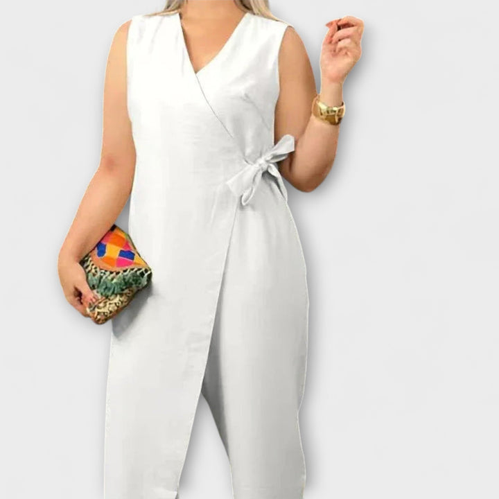 Inés - Schicker Jumpsuit mit V-Ausschnitt
