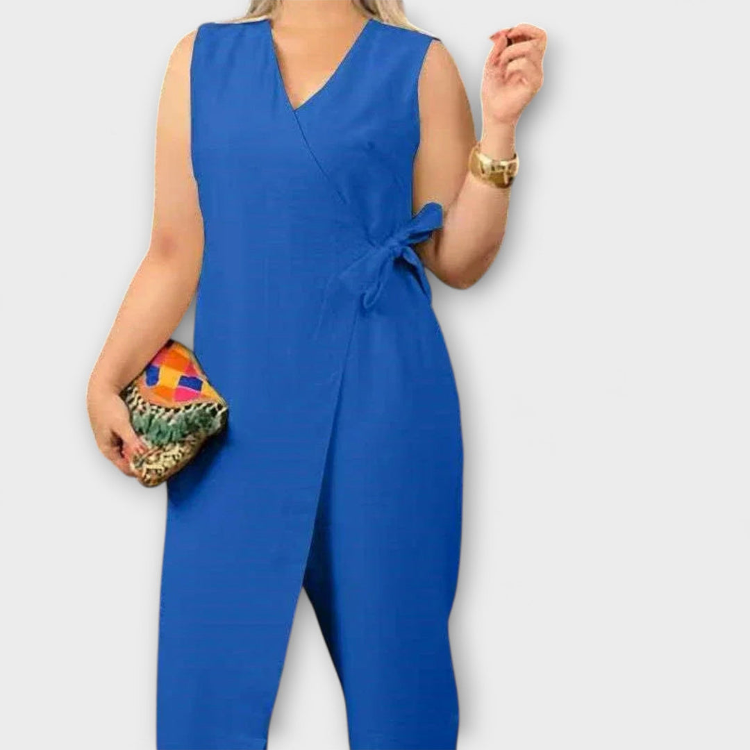 Inés - Schicker Jumpsuit mit V-Ausschnitt