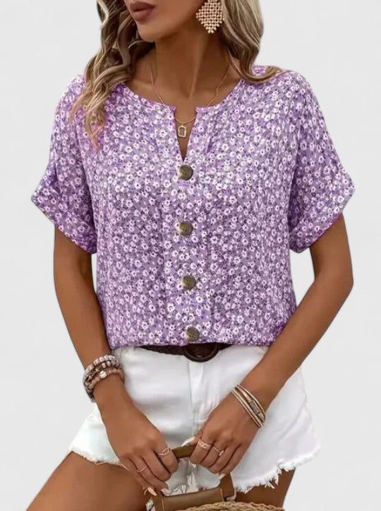 Sabine - Elegantes Floral Sommer Top