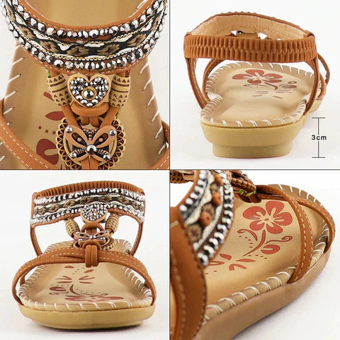 Havana - Sandalen mit elastischem Riemen und weicher Plattform