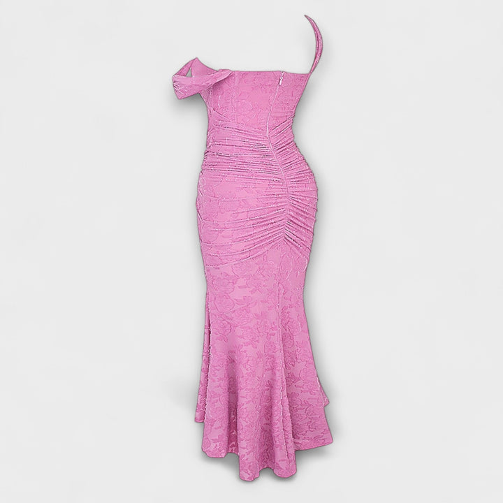 Renske - Langes Kleid mit Eleganten und Raffinierten Korsett