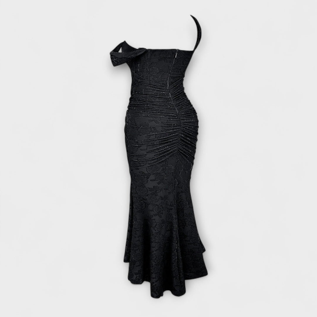Renske - Langes Kleid mit Eleganten und Raffinierten Korsett