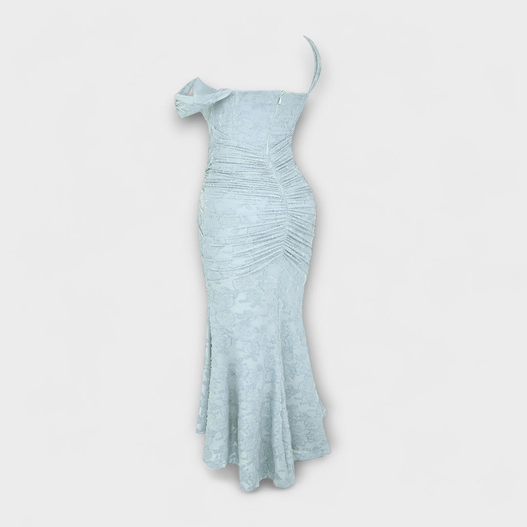Renske - Langes Kleid mit Eleganten und Raffinierten Korsett