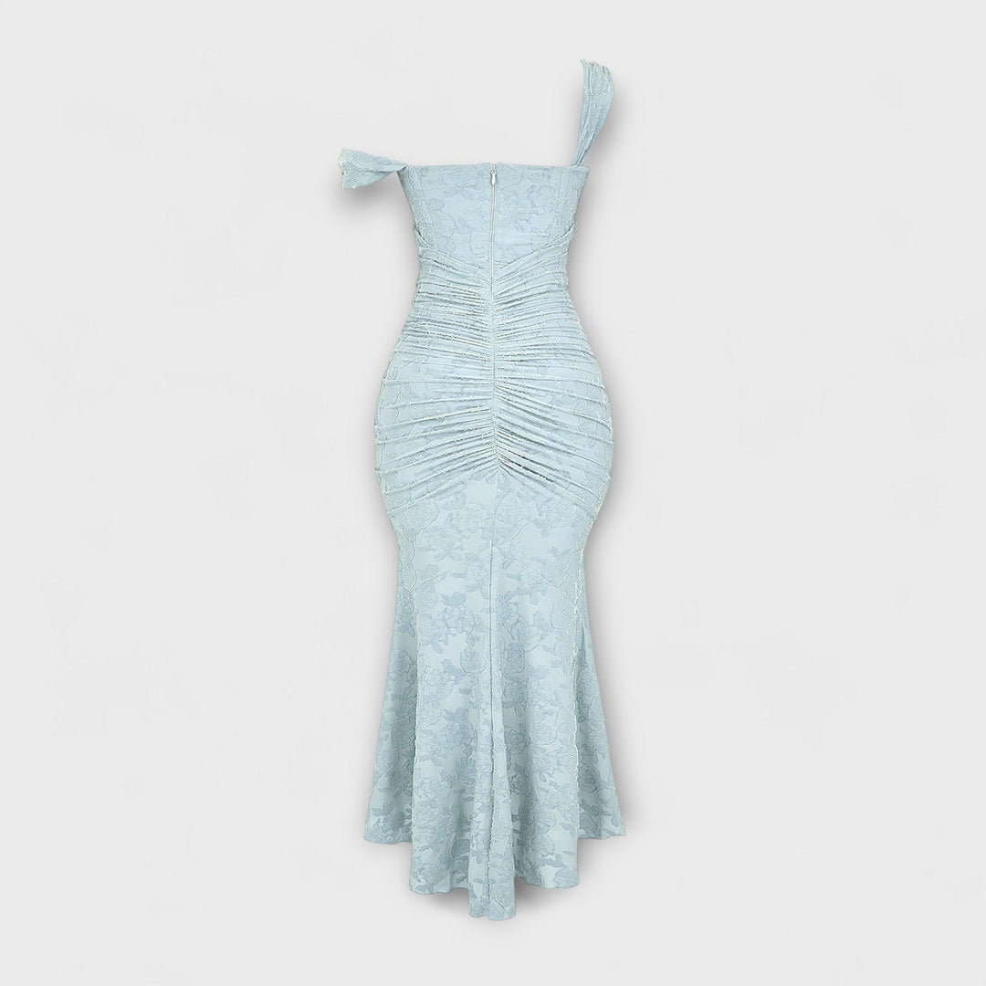 Renske - Langes Kleid mit Eleganten und Raffinierten Korsett