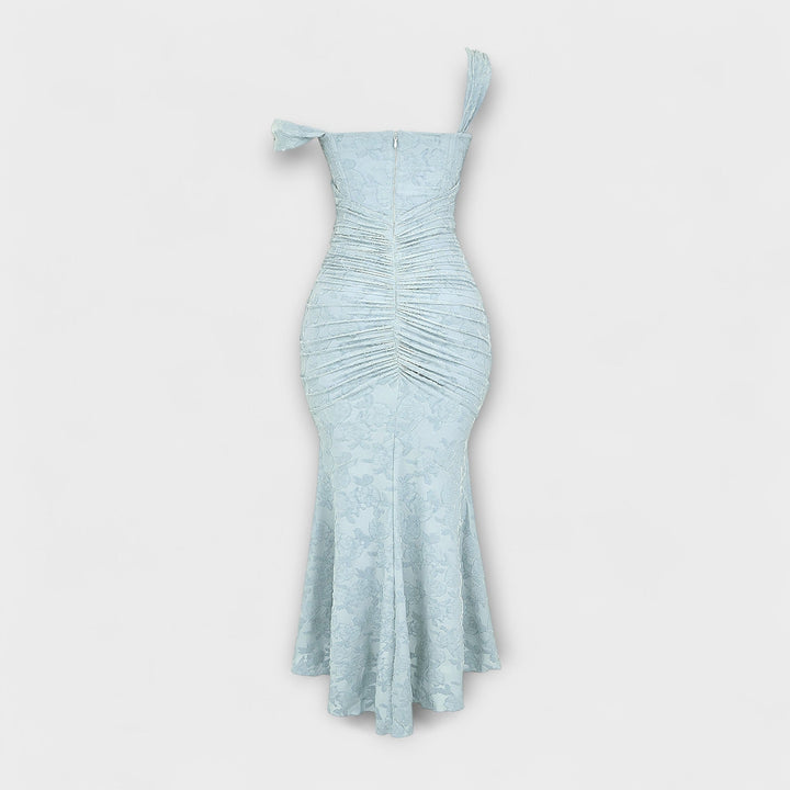 Renske - Langes Kleid mit Eleganten und Raffinierten Korsett