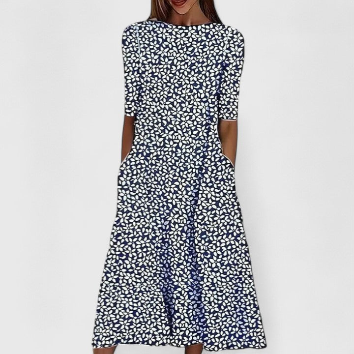 Sarah | Elegantes Midi-Kleid